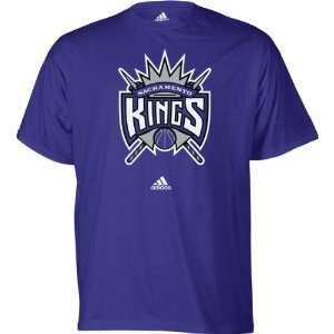  Sacramento Kings adidas Primary Logo T Shirt Sports 