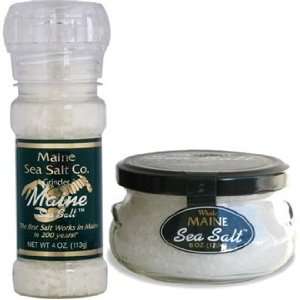  Maine Sea Salt Jar and Grinder   Natural