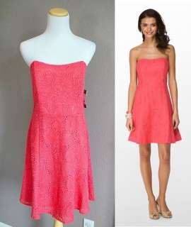 2012 NEW $328 Lilly Pulitzer Vicki Coral Lace Dress 00/6/10 3sizes 