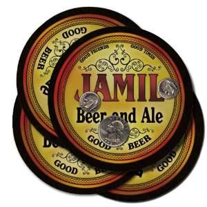  JAMIL Family Name Beer & Ale Coasters 