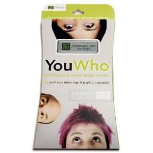  YouWho 4 Unit Professional Name Badge Kit w/ Magnetic 