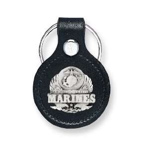  US Marines Leather Key Ring Jewelry