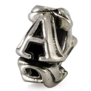  Ohm Letter A European Charm Beads Arts, Crafts & Sewing
