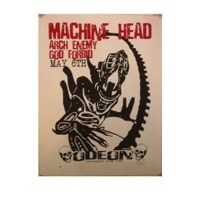  Machine Head Silkscreen Poster Black Creature Odeon 
