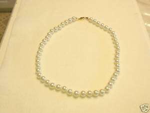 LIND 14 KGE Goldtone Simulated Pearl Necklace  