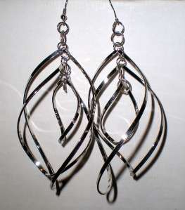 Spiral Swirl 3 D Abalone Disc Dangle Earrings * U Pick  