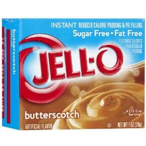 Jell O Butterscotch, Sugar Free Instant Pudding & Pie Filling, 1 oz