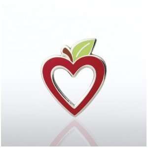  Lapel Pin   Apple Heart
