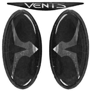 Vents Logo set and retainers   Silver 