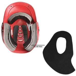 Worth Low Profile Batter s Helmets Pads Fit Kit BLACK REDUCES FIT 2 3 