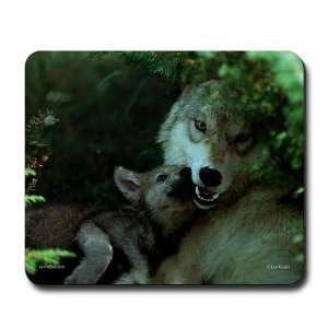  Puppy Love Wolf Funny Mousepad by  Sports 