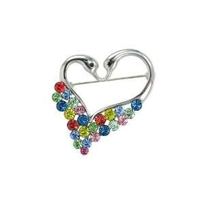  Lovebird Pin (Rainbow) Jewelry