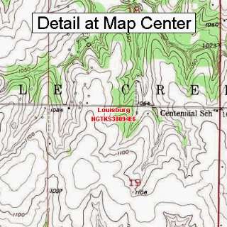   Map   Louisburg, Kansas (Folded/Waterproof)