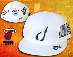 Miami Heat NBA hat cap Reebok Fitted 7 1/2 LEBRON  