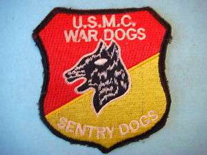 VIETNAM WAR PATCH, U.S.M.C WAR DOGS SENTRY DOGS  