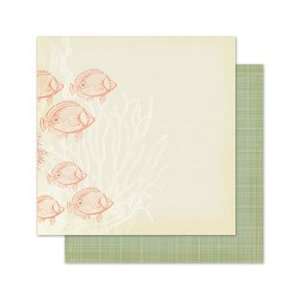   Nantucket Double Sided Paper 12X12 Lobster Bisque 