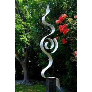   Forward Modern Metal Garden Sculpture By Jon Allen