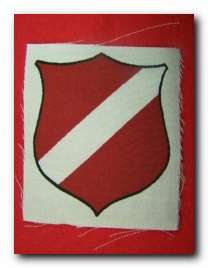 WW2 German Latvian volunteers printed sleeve shield  