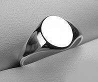 925 Sterling Silver Signet Ring   FREE ENGRAVING J169  