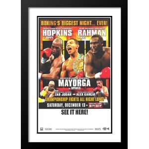 Bernard Hopkins vs Joppy 20x26 Framed and Double Matted Boxing Poster 