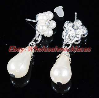 LOT12Set MIX Style Alloy Imitate Pearl Necklace&Earring  