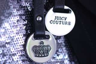 Juicy Couture Northern Star Tote Bag Silver Sequin YHRU2720  