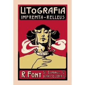  Litografia Impremta Relleus 20x30 Poster Paper