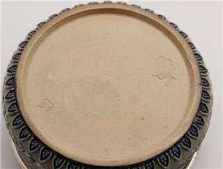 Early Vintage Rare Doulton Lambeth Salt glaz Lidded Basket Jar Signed 