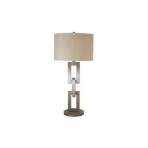  Trend Lighting TT7574 Linque 1 Light Table Lamp in Brushed 