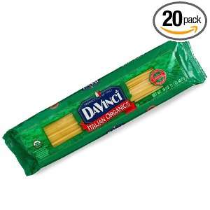 DaVinci Pasta Organic, Linguine, 16 Ounce Bags (Pack of 20)  