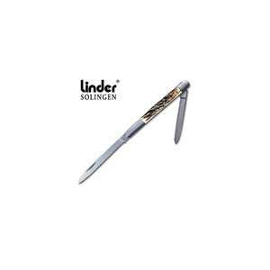  Linder Stag Breakfast Two Blade Folding Knife Sports 