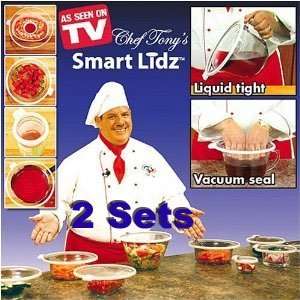  Chef Tonys Smart Lidz   2 Sets of 4