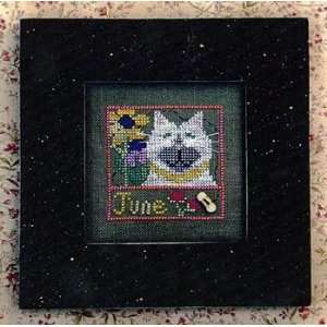  Kitty Kalendar June   Cross Stitch Pattern Arts, Crafts 