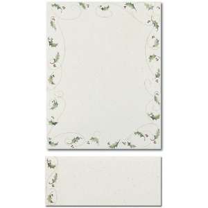 200 Holly Bunch Letterhead Sheets and 200 Holly Bunch 