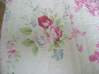   COTTAGE PINK ROSES LIZZY CHIC PATCHWORK KING QUILT & SHAMS SET 3 PC