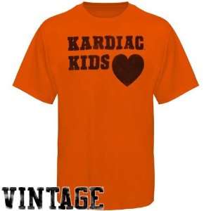 Cleveland Browns Kardiac Kids Vintage Premium T shirt   Orange  