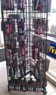   Rolling Sales Store Display Kiosk Stand Rack w/Adjustable Hangers