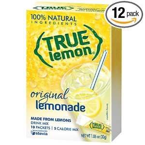  True Citrus 100% Natural True Lemon Lemonade 10 Ct (Pack 