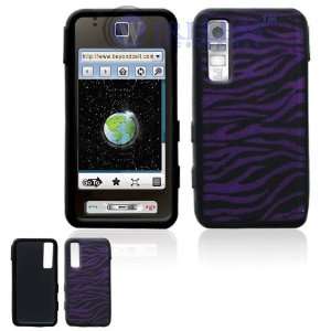  Black and Purple Zebra Laser Cut Silicone Design Cover 