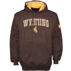  Wyoming Cowboys Brown Automatic Hoody Sweatshirt Sports 