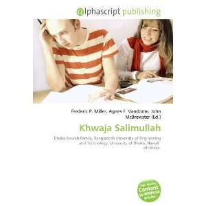  Khwaja Salimullah (9786132835444) Books