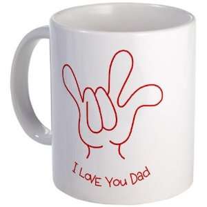  I Love You Dad Sign Language Coffee Asl Mug by  
