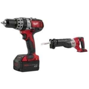  Milwaukee 2602 22P Compact Drill/Sawzall Kit with Charger 