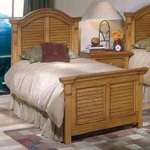    Cottage Traditions King Panel Bed   Sandstone