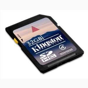    Selected 32GB SDHC Class 4 Flash Card By Kingston Electronics
