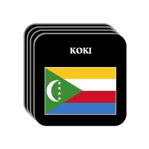  Comoros   KOKI Set of 4 Mini Mousepad Coasters 