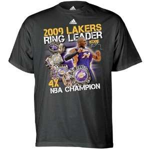 Los Angeles Lakers 2009 NBA Champions Kobe Bryant Ring Leader T Shirt 