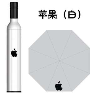  White Apple Wine Bottle Umbrella 