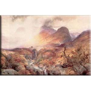  Pass at Glencoe, Scotland 16x11 Streched Canvas Art by 