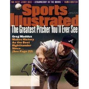 Greg Maddux Autographed Sports Illustrated Magazine (Atlanta Braves 